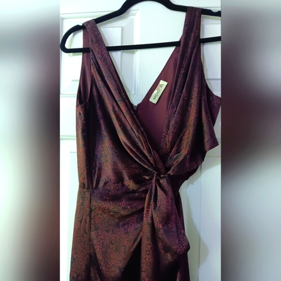 Nicholas Silvina Wrap Gown Designer RTR Size 12 - Picture 4 of 15